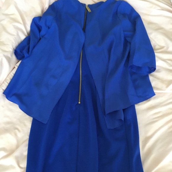 Ted Baker Silk Overhang Tunic Dress in blue size 2 nwt - Picture 8 of 12